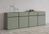 Komoda CROSI 25 zielony / czarny